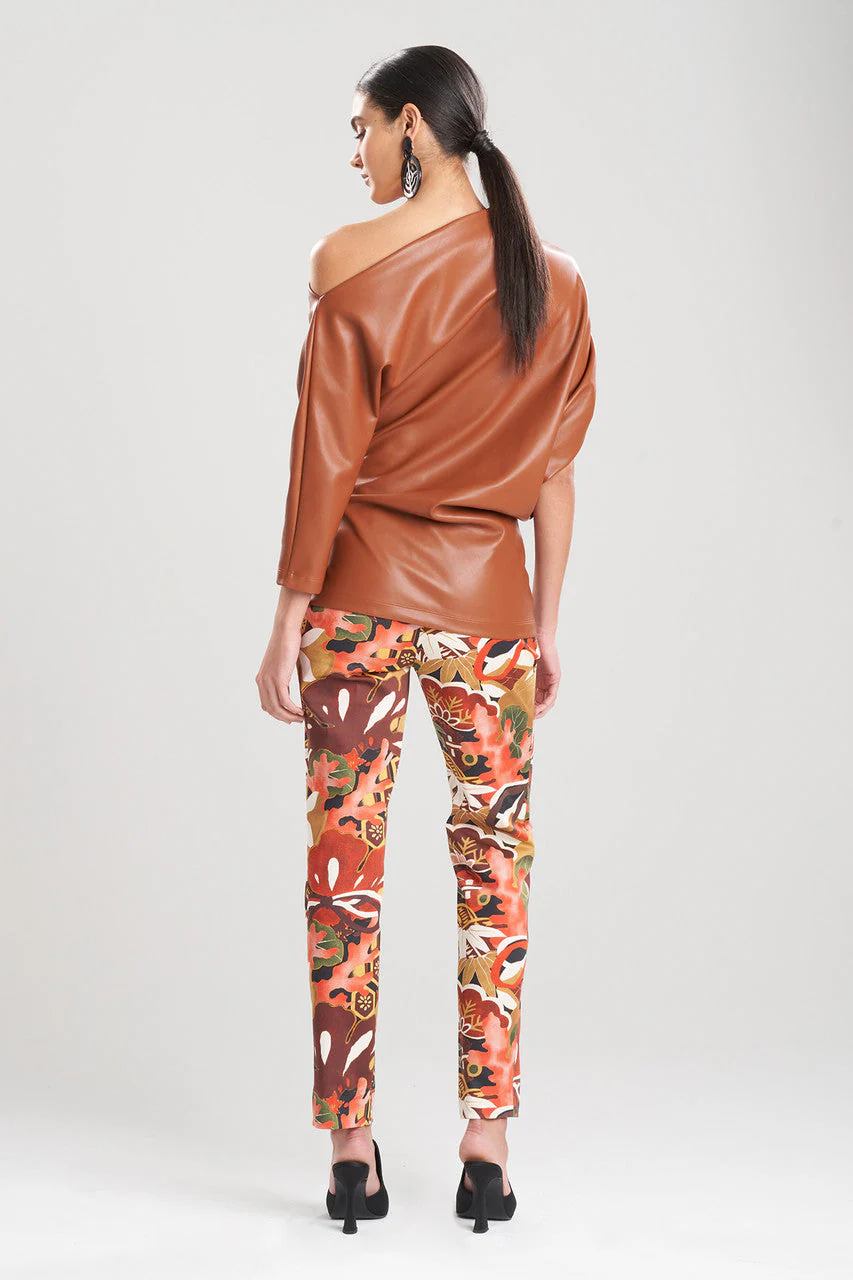 Vegan Luxe Leather Ruched Top - Image 2