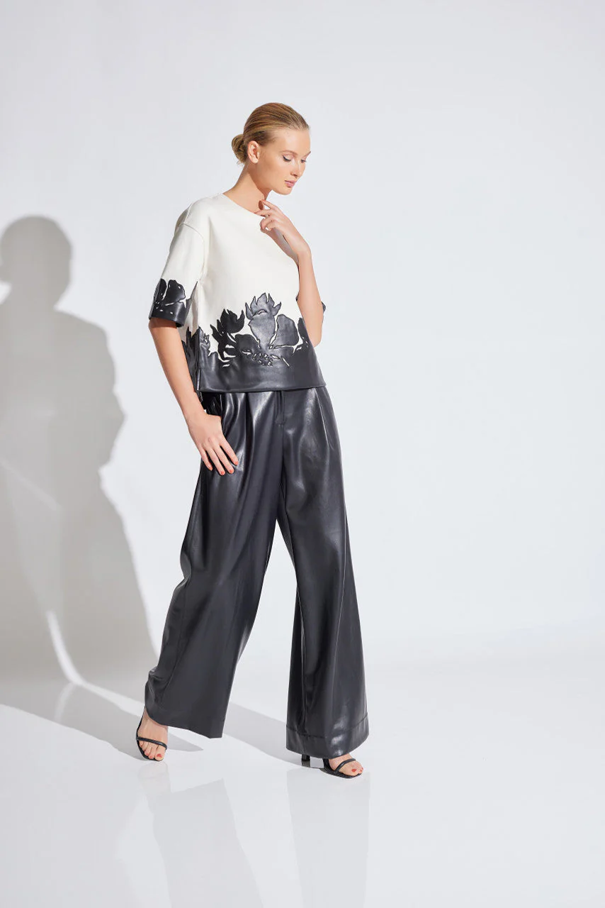 Vegan Luxe Leather Trouser Pants - Image 2