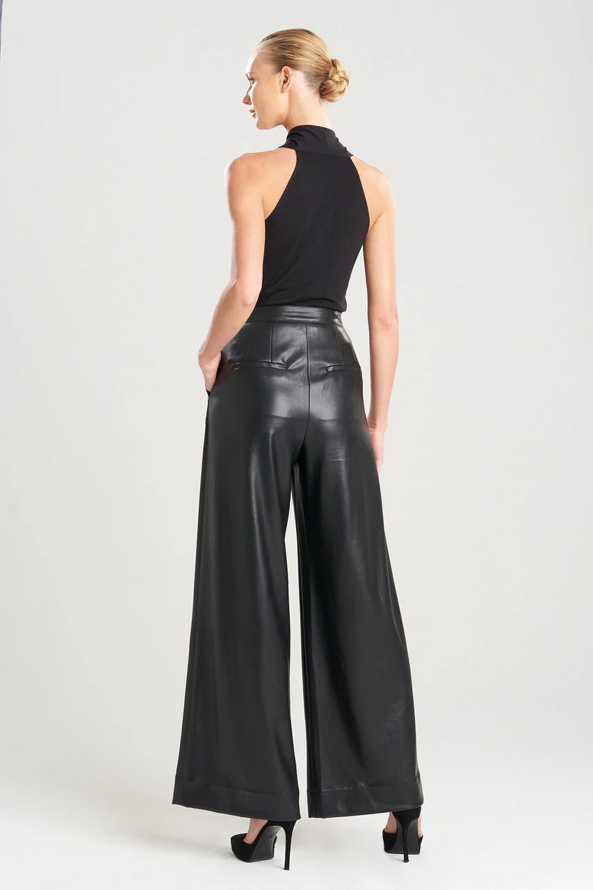 Vegan Luxe Leather Trouser Pants - Image 4