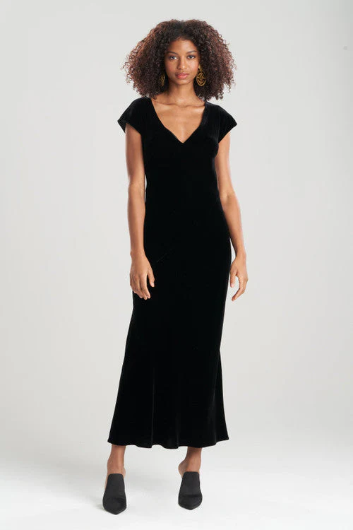 Velvet V-Neck Gown