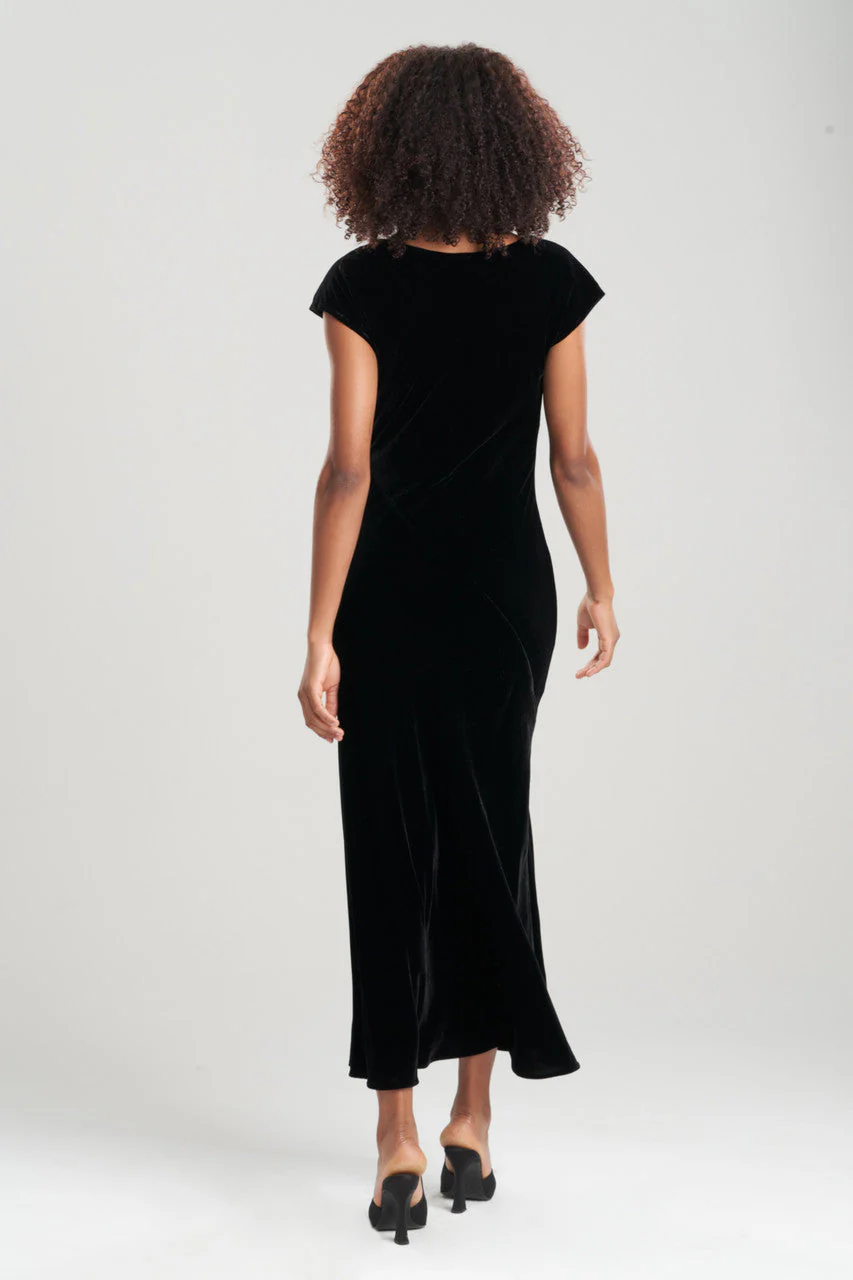 Velvet V-Neck Gown - Image 3