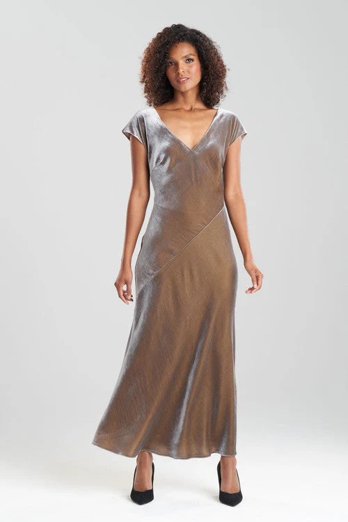 Velvet V-Neck Gown