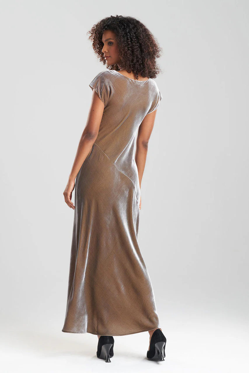 Velvet V-Neck Gown - Image 2