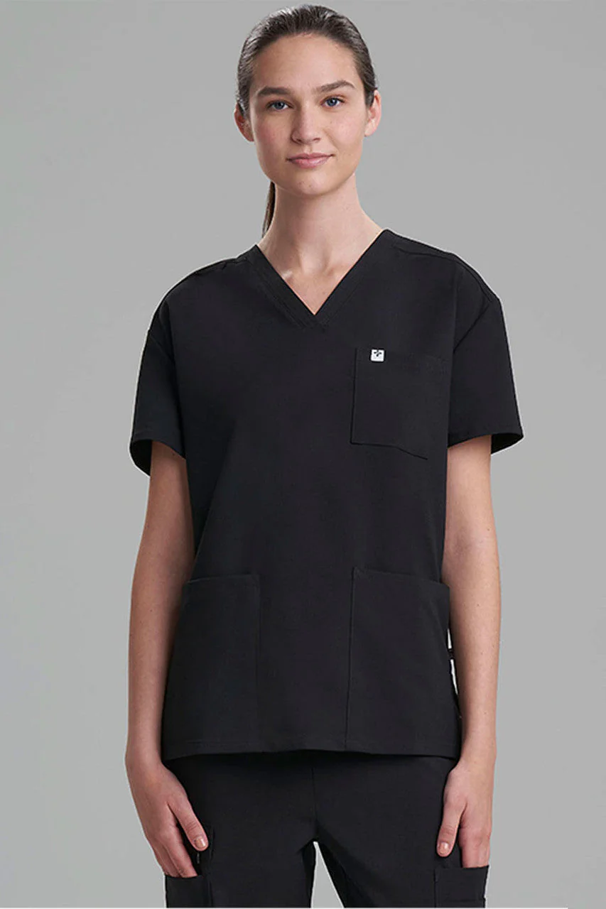 Women's 3-Pocket V-Neck Scrub Top - Image 2
