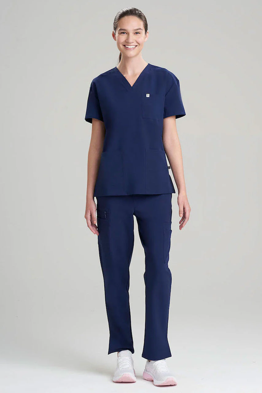 Women's 3-Pocket V-Neck Scrub Top