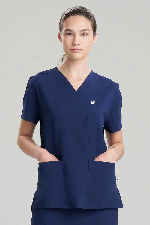 Women's 3-Pocket V-Neck Scrub Top - Image 2