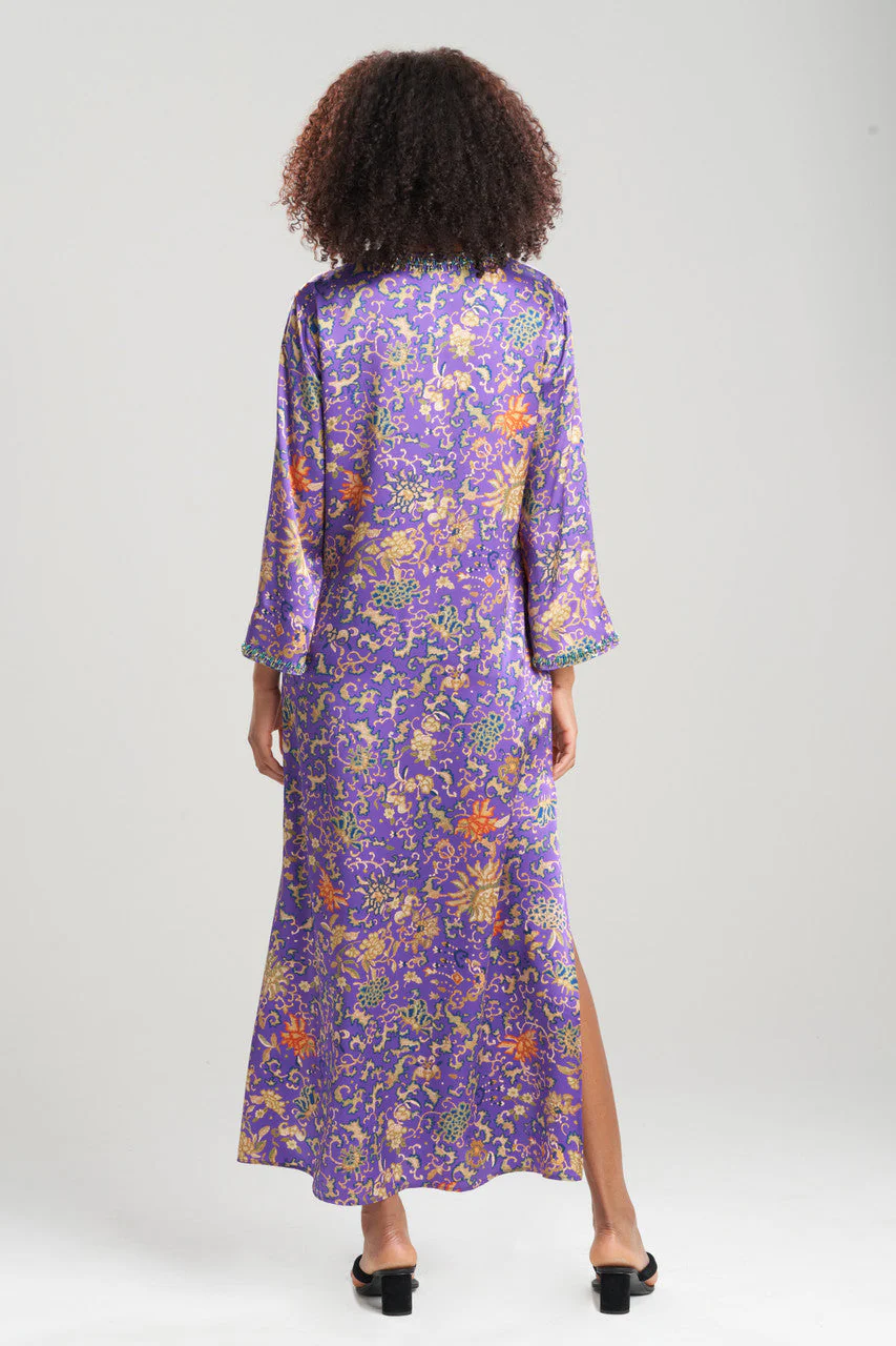 Yasugi Charmeuse Silk Beaded Caftan - Image 2