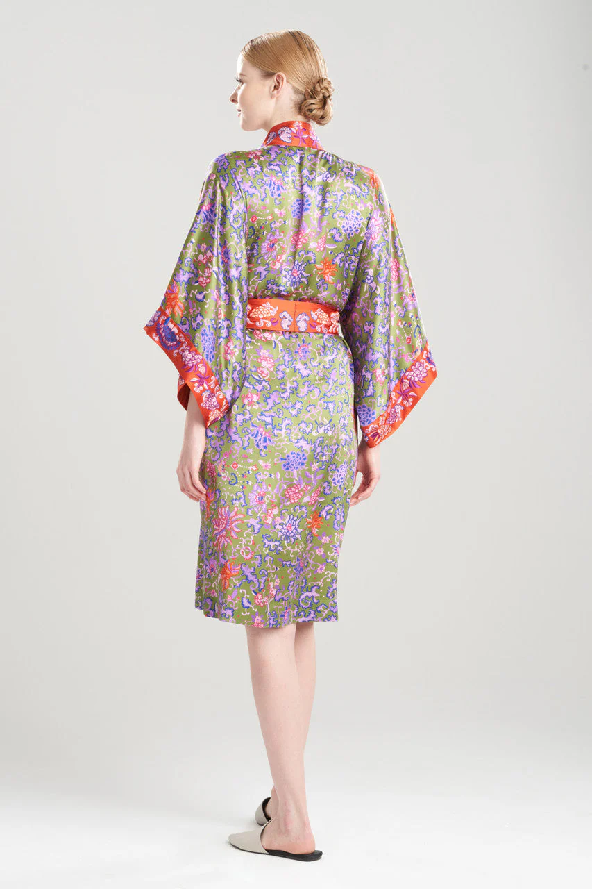 Yasugi Charmeuse Silk Short Robe - Image 3