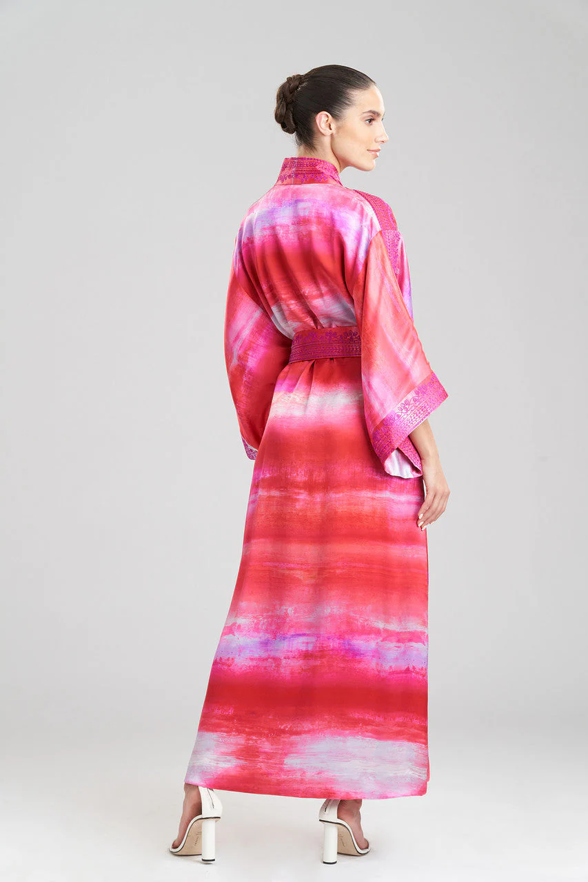 Yoriko Embroidery Silk Robe - Image 2