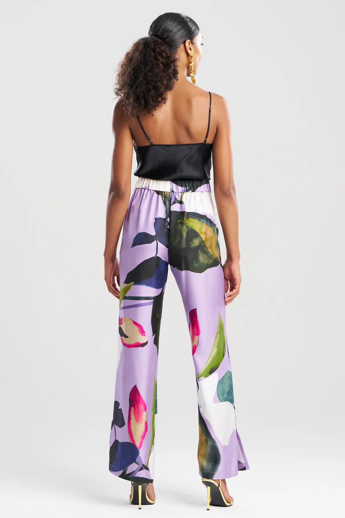 Yoru Silk Twill Wide Pull On Pants - Image 2