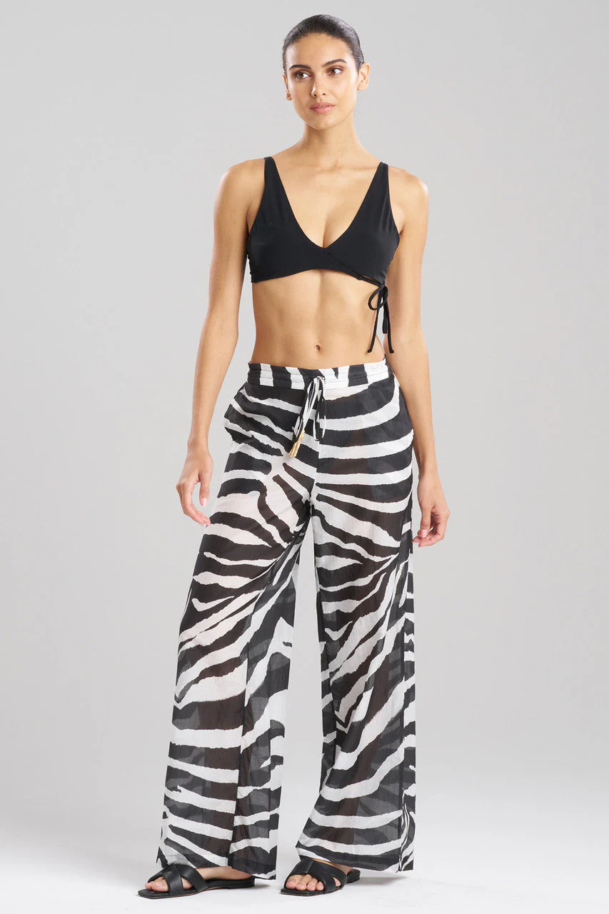 Zebra Cotton Silk Sheer Pants - Image 3