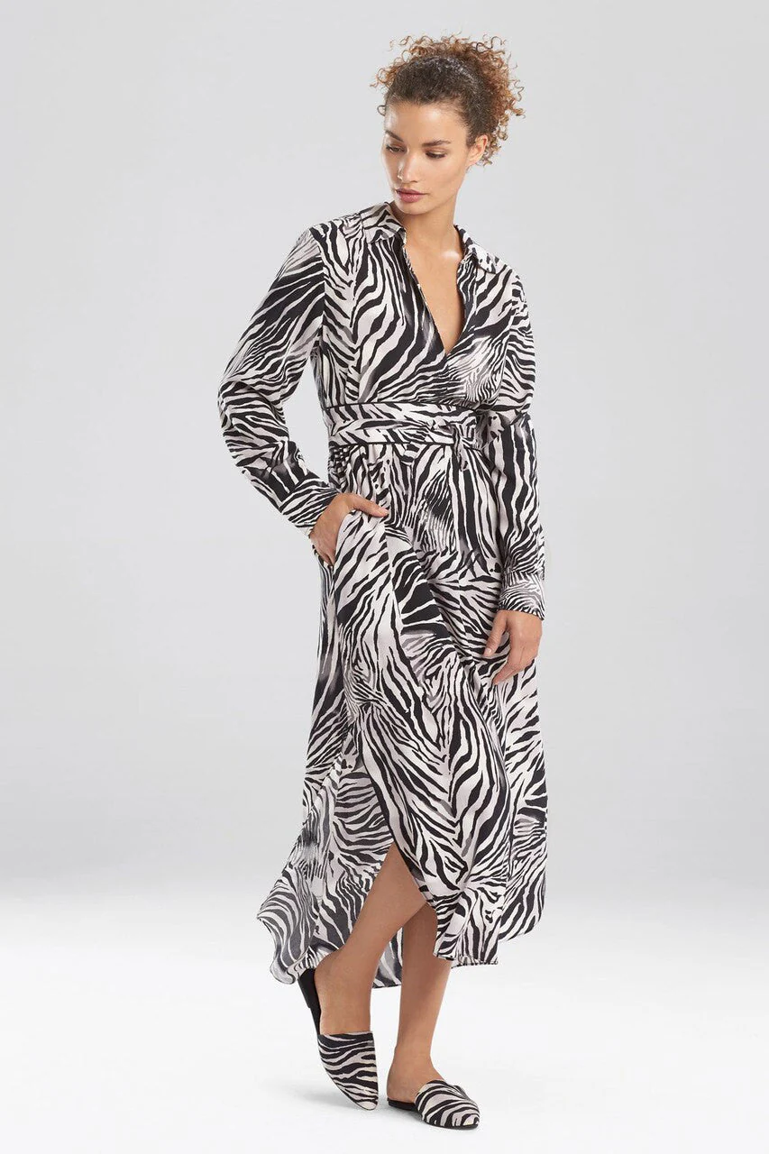 Zebra - Viscose Voile Lounger - Black - Image 2