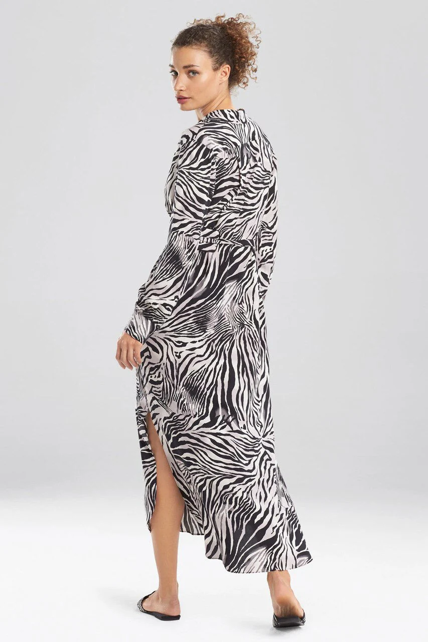 Zebra - Viscose Voile Lounger - Black - Image 3