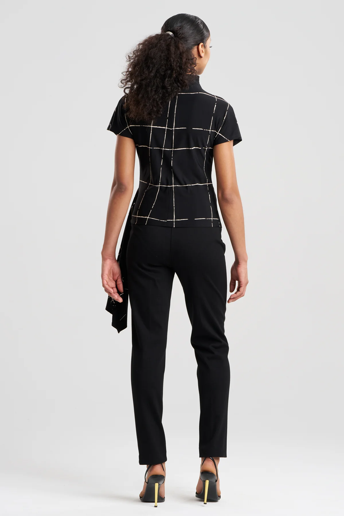 Zia Crepe Knit Cascade Top - Image 3